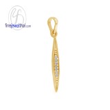 จี้เพชร จี้ทองสีชมพู จี้พิ้งค์โกลด์ เพชรแท้ พิ้งค์โกลด์แท้  P1157DPG